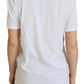 Dolce & Gabbana Chic White Cotton Casual Top - Iconic Logo Detail