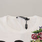 Dolce & Gabbana Chic White Cotton Casual Top - Iconic Logo Detail