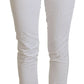 Dondup Elegant High Waist Tapered White Pants