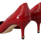 Dolce & Gabbana Exquisite Red Patent Leather Pumps