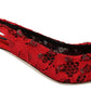 Dolce & Gabbana Ruby Red Crystal Slingback Heels