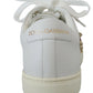 Dolce & Gabbana Studded Heart Leather Sneakers White