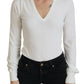 Patrizia Pepe Chic Ivory Casual Blouse