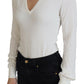 Patrizia Pepe Chic Ivory Casual Blouse