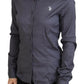 U.S. POLO ASSN. Elegant Gray Long Sleeve Polo Top