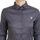 U.S. POLO ASSN. Elegant Gray Long Sleeve Polo Top