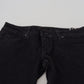 Acht Sleek Cotton Slim Fit Denim In Black