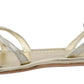 Prada Elegant Silver Ankle Strap Flats