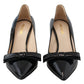 Prada Elegant Patent Black Leather Pumps