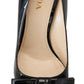 Prada Elegant Patent Black Leather Pumps