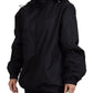 Dolce & Gabbana Sleek Black Nylon Bomber Jacket