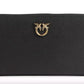 PINKO Elegant Black Leather Zip Wallet