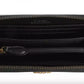 PINKO Elegant Black Leather Zip Wallet