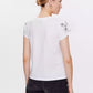 PINKO Elegant White Cotton Tee with Iconic Emblem