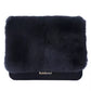 Baldinini Trend Chic Calfskin Crossbody with Eco-Fur Accent