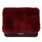 Baldinini Trend Chic Calfskin Crossbody with Eco-Fur & Chain Strap