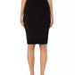 Elisabetta Franchi Chenille High-Waisted Pencil Skirt with Logo Band