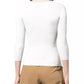 Elisabetta Franchi Chic V-Neck Ribbed Sweater with Quarter Sleeves