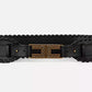 Elisabetta Franchi Elegant Braided Leather Belt with Brass Hardware