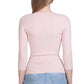 Elisabetta Franchi Chic Pink Lyocell Sweater for Elegant Evenings