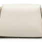 Gucci Cream White Leather Shoulder Bag with Silver Hardware