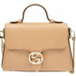 Gucci Elegant Beige Leather Crossbody Bag