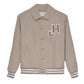 Hinnominate Chic Collegiate Bomber Jacket in Hazelnut Beige