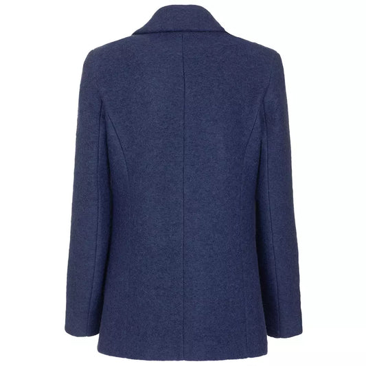 Fred Mello Elegant Double-Breasted Short Coat