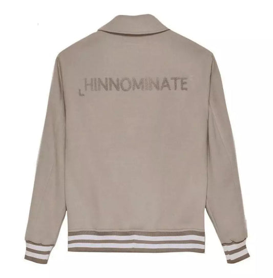 Hinnominate Chic Collegiate Bomber Jacket in Hazelnut Beige