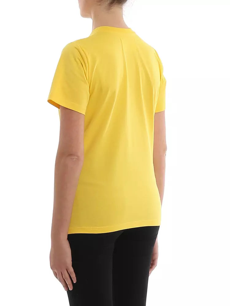 Alberta Ferretti Sunshine Yellow Logo Cotton Tee