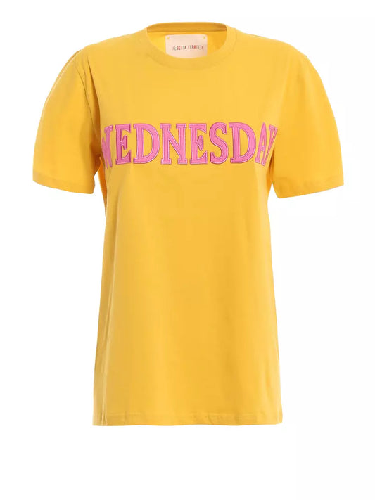 Alberta Ferretti Sunshine Chic Cotton Logo Tee