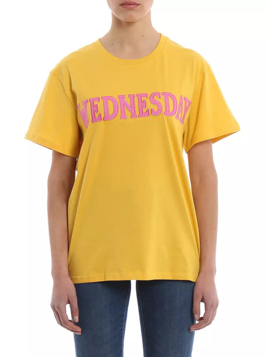 Alberta Ferretti Sunshine Chic Cotton Logo Tee