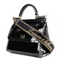 Dolce & Gabbana Elegant Black Sicily Shoulder Bag