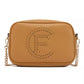 CRISTINAEFFE Chic Faux Leather Crossbody with Gold Accents