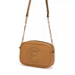 CRISTINAEFFE Chic Faux Leather Crossbody with Gold Accents