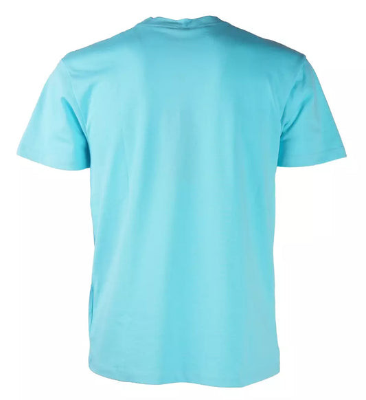 Comme Des Fuckdown Chic Light Blue Logo Tee for Trendsetters