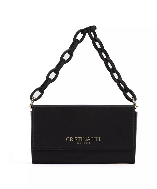 CRISTINAEFFE Chic Faux Leather Crossbody with Flap Closure