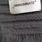 Hinnominate Chic Long Knit Scarf with Fringes