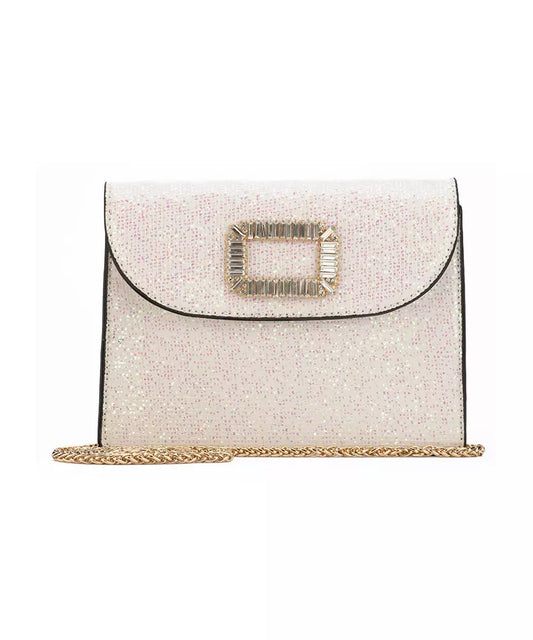 CRISTINAEFFE Dazzling Rhinestone Shoulder Bag with Removable Strap