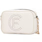 CRISTINAEFFE Elegant White Faux Leather Shoulder Bag