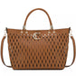 CRISTINAEFFE Elegant Faux Leather Weave Handbag