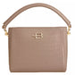 Baldinini Trend Elegant Python-Embossed Calfskin Handbag