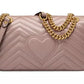 Gucci Chic Chevron Quilted Leather Shoulder Bag