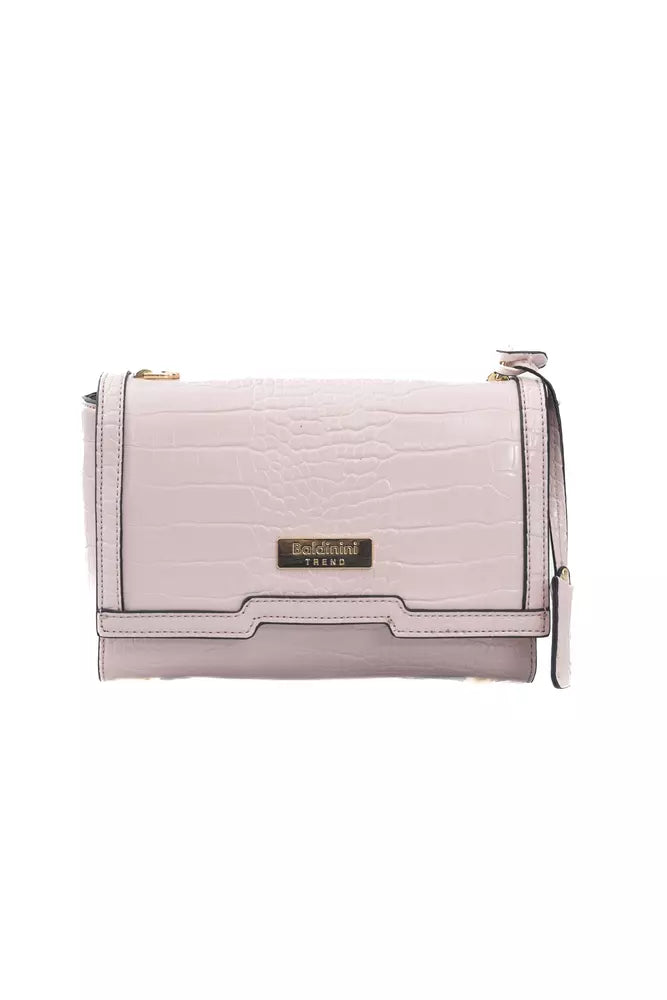 Baldinini Trend Pink Polyurethane Women Crossbody