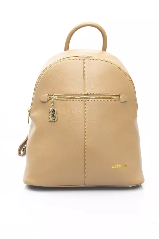 Baldinini Trend Beige Polyethylene Women Backpack