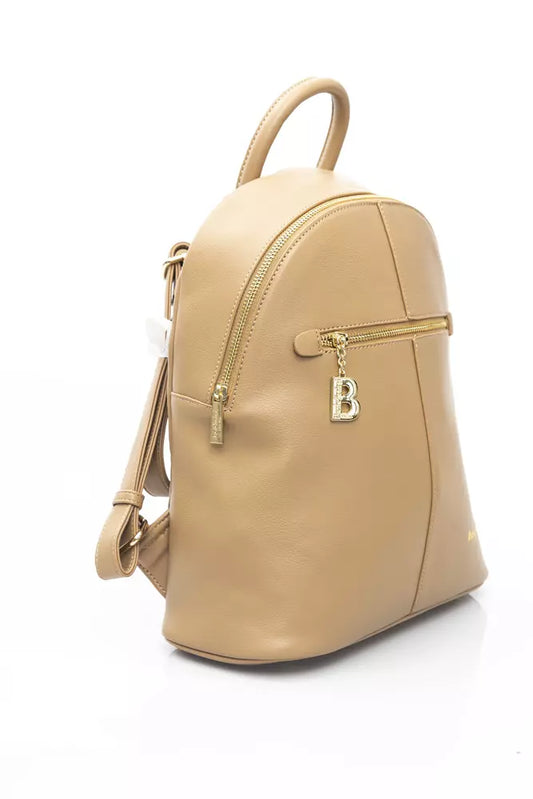 Baldinini Trend Beige Polyethylene Women Backpack