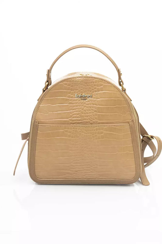 Baldinini Trend Beige Polyethylene Women Backpack