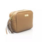 Baldinini Trend Beige Leather Women Shoulder Bag