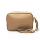 Baldinini Trend Beige Leather Women Shoulder Bag