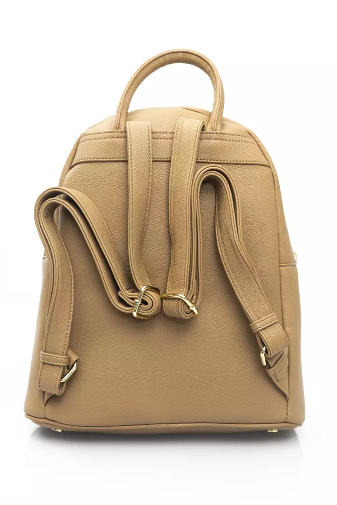 Baldinini Trend Beige Polyethylene Women Backpack